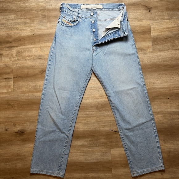 Diesel Other - Vintage Diesel Saddle Jeans Men 28x30 Blue Loose Tapered Light Wash Western Y2K